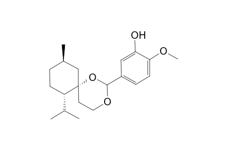 5-((6R,7S,10R)-7-Isopropyl-10-methyl-1,3-dioxaspiro[5.5]undecan-2-yl)-2-methoxyphenol