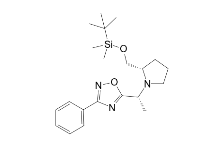 (1"R,2"S) 5-{1'-[(2"-t-Butyldimethylsilyloxymethyl)pyrrolidin-1''-yl]ethyl}-3-phenyl-1,2,4-oxadiazole