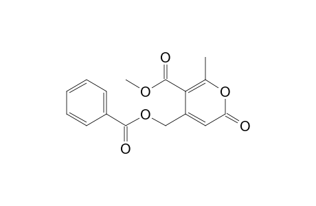 4-(benzoyloxymethyl)-2-methyl-6-oxo-3-pyrancarboxylic acid methyl ester