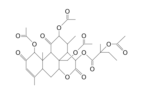 Glaucarubinone tetraacetate