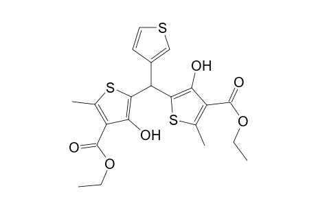 5-[(4-carbethoxy-3-hydroxy-5-methyl-2-thienyl)-(3-thienyl)methyl]-4-hydroxy-2-methyl-thiophene-3-carboxylic acid ethyl ester