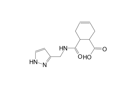 3-cyclohexene-1-carboxylic acid, 6-[[(1H-pyrazol-3-ylmethyl)amino]carbonyl]-