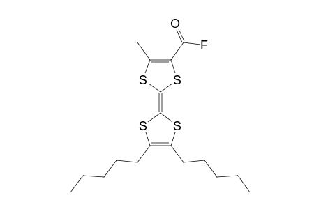 4-(FLUOROCARBONYL)-5-METHYL-4',5'-DIPENTYL-TETRATHIAFULVALENE