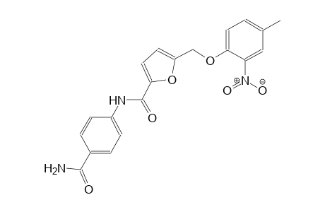 N-[4-(aminocarbonyl)phenyl]-5-[(4-methyl-2-nitrophenoxy)methyl]-2-furamide