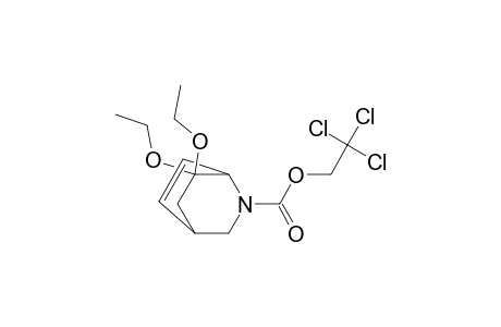 2-Azabicyclo[2.2.2]oct-5-ene-2-carboxylic acid, 7,7-diethoxy-, 2,2,2-trichloroethyl ester, (.+-.)-