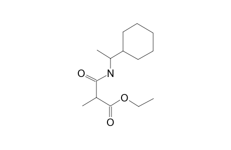 Propanoic acid, 2-[(1-cyclohexylethyl)carbamoyl]-, ethyl ester