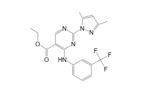 ethyl 2-(3,5-dimethyl-1H-pyrazol-1-yl)-4-[3-(trifluoromethyl)anilino]-5-pyrimidinecarboxylate