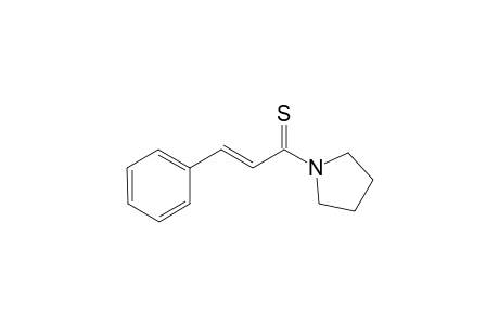 (E)-3-Phenyl-1-pyrrolidin-1-ylpropenethione