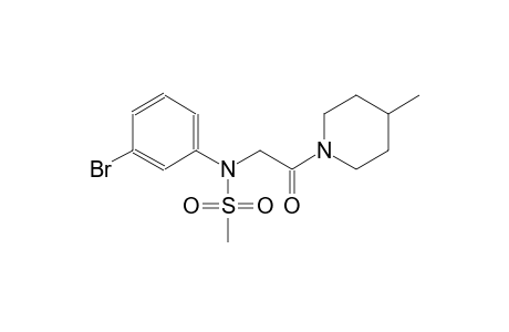 N-(3-bromophenyl)-N-[2-(4-methyl-1-piperidinyl)-2-oxoethyl]methanesulfonamide