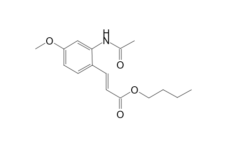 (E)-(n)-Butyl 3-(2-acetamido-4-methoxyphenyl)acrylate