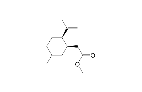 2-[(1S,6R)-3-methyl-6-(1-methylethenyl)-1-cyclohex-2-enyl]acetic acid ethyl ester
