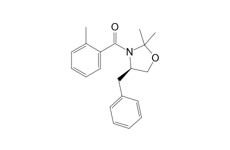 [(4R)-2,2-dimethyl-4-(phenylmethyl)-1,3-oxazolidin-3-yl]-(2-methylphenyl)methanone