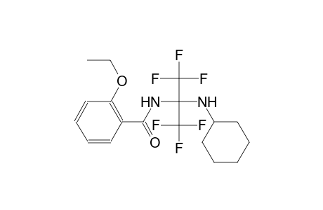 N-[1-(cyclohexylamino)-2,2,2-trifluoro-1-(trifluoromethyl)ethyl]-2-ethoxybenzamide