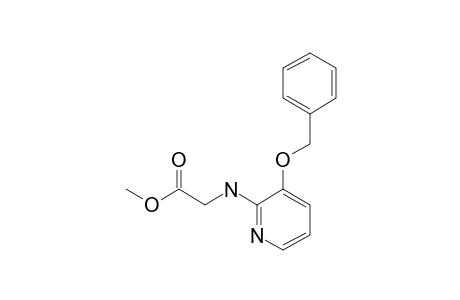Methyl N-(3-benzyloxy-2-pyridyl).alpha.-glycinate