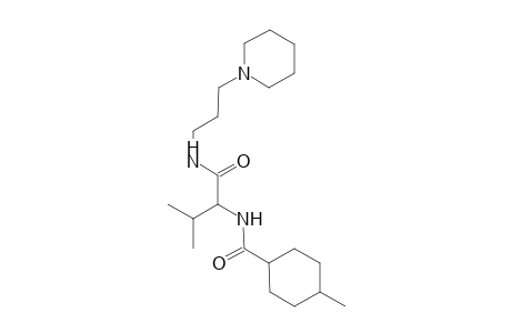 cyclohexanecarboxamide, 4-methyl-N-[2-methyl-1-[[[3-(1-piperidinyl)propyl]amino]carbonyl]propyl]-