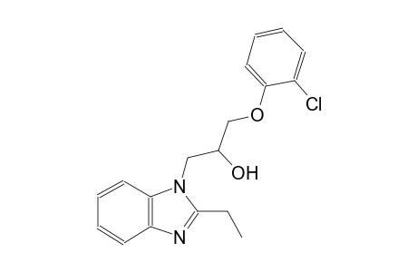 1H-benzimidazole-1-ethanol, alpha-[(2-chlorophenoxy)methyl]-2-ethyl-