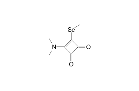 3-Cyclobutene-1,2-dione, 3-(dimethylamino)-4-(methylseleno)-