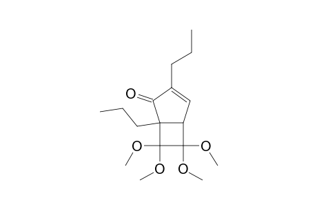 6,6,7,7-tetramethoxy-1,3-dipropylbicyclo[3.2.0]hept-3-en-2-one