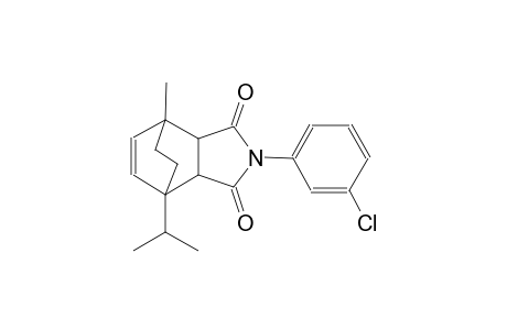 2-(3-chlorophenyl)-4-isopropyl-7-methyl-3a,4,7,7a-tetrahydro-1H-4,7-ethanoisoindole-1,3(2H)-dione