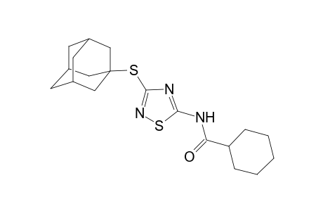 N-[3-(1-adamantylsulfanyl)-1,2,4-thiadiazol-5-yl]cyclohexanecarboxamide