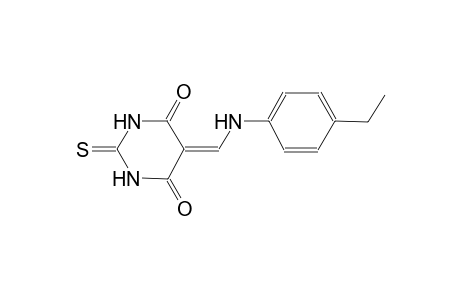 4,6(1H,5H)-pyrimidinedione, 5-[[(4-ethylphenyl)amino]methylene]dihydro-2-thioxo-