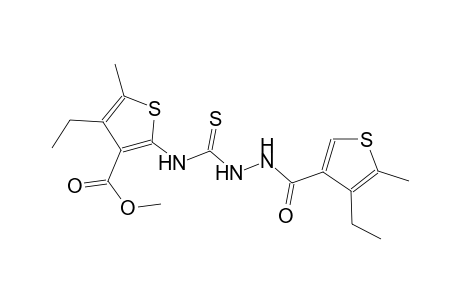 methyl 4-ethyl-2-[({2-[(4-ethyl-5-methyl-3-thienyl)carbonyl]hydrazino}carbothioyl)amino]-5-methyl-3-thiophenecarboxylate