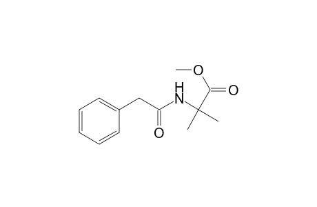 Alanine, 2-methyl-N-(phenylacetyl)-, methyl ester