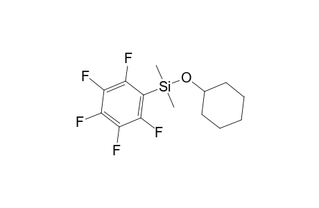 (Cyclohexyloxy)(dimethyl)(2,3,4,5,6-pentafluorophenyl)silane