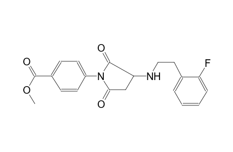 benzoic acid, 4-[3-[[2-(2-fluorophenyl)ethyl]amino]-2,5-dioxo-1-pyrrolidinyl]-, methyl ester