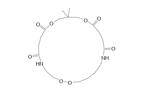 12,12-Dimethyl-1,2,10,14-tetraoxa-5,19-diazacyclotricosane-6,9,15,18-tetrone
