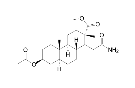 Methyl 3.beta.-acetoxy-16-carbamoyl-16,17-seco-5.alpha.-an-drostan-17-oate