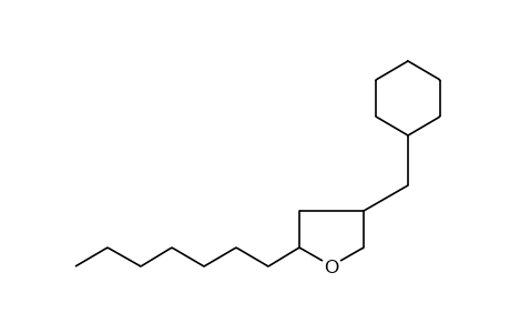 4-(CYCLOHEXYLMETHYL)-2-HEPTYLTETRAHYDROFURAN