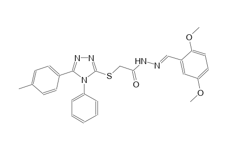 acetic acid, [[5-(4-methylphenyl)-4-phenyl-4H-1,2,4-triazol-3-yl]thio]-, 2-[(E)-(2,5-dimethoxyphenyl)methylidene]hydrazide