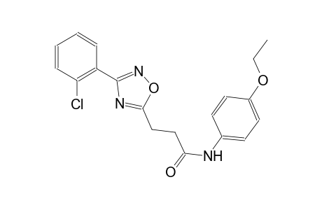 3-[3-(2-chlorophenyl)-1,2,4-oxadiazol-5-yl]-N-(4-ethoxyphenyl)propanamide