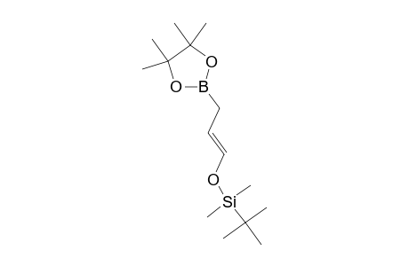 tert-butyl-dimethyl-[(E)-3-(4,4,5,5-tetramethyl-1,3,2-dioxaborolan-2-yl)prop-1-enoxy]silane
