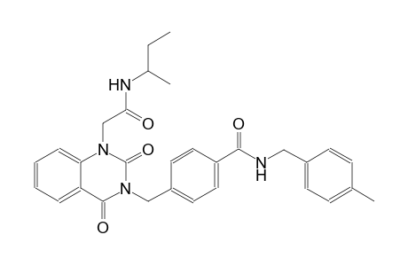 4-[(1-[2-(sec-butylamino)-2-oxoethyl]-2,4-dioxo-1,4-dihydro-3(2H)-quinazolinyl)methyl]-N-(4-methylbenzyl)benzamide