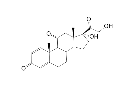 Pregna-1,4-diene-3,11,20-trione, 17,21-dihydroxy-
