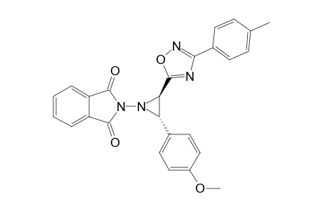 3-(4-Methylphenyl)-5-[rel-(2R,3S)-3-(4-methoxyphenyl)-1-phthalimidoaziridin-2-yl]-1,2,4-oxadiazole