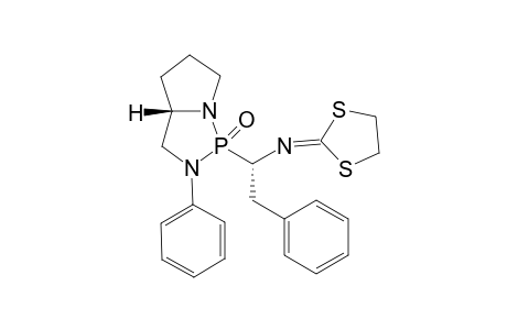 [1,3]Dithiolan-2-ylidene-[(S)-1-((S)-1-oxo-2-phenyl-hexahydro-1lambda(5)-pyrrolo[1,2-c][1,3,2]diazaphopsphol-1-yl)-2-phenyl-ethyl]-amine