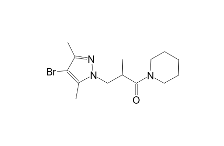 1-[3-(4-bromo-3,5-dimethyl-1H-pyrazol-1-yl)-2-methylpropanoyl]piperidine