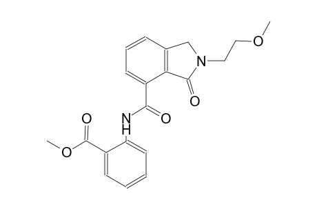 methyl 2-({[2-(2-methoxyethyl)-3-oxo-2,3-dihydro-1H-isoindol-4-yl]carbonyl}amino)benzoate