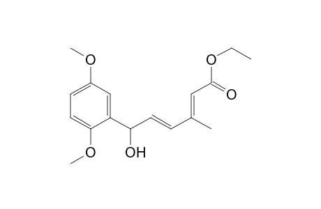 Ethyl (2E,4E)-6-(2,5-dimethoxyphenyl)-6-hydroxy-3-methylhexa-2,4-dienoate