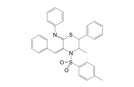 3-Benzylidene-5-methyl-N,6-diphenyl-4-tosylthiomorpholin-2-imine