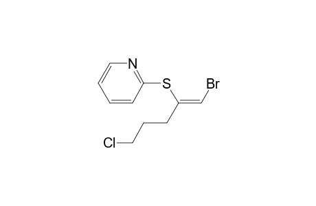 (Z)-2-((1-bromo-5-chloropent-1-en-2-yl)thio)pyridine