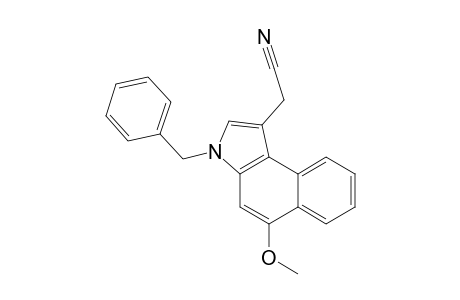 5-Methoxy-3-benzylbenz[e]indole-1-acetonitrile