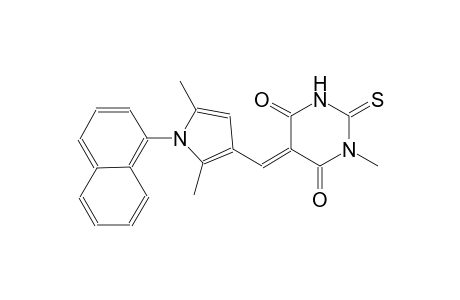 (5E)-5-{[2,5-dimethyl-1-(1-naphthyl)-1H-pyrrol-3-yl]methylene}-1-methyl-2-thioxodihydro-4,6(1H,5H)-pyrimidinedione