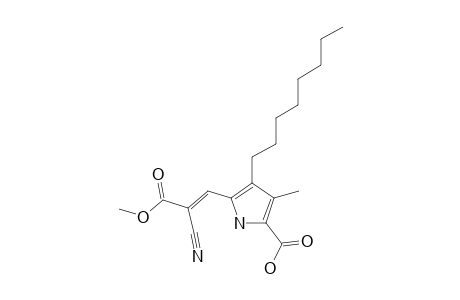 5-[(E)-2-Cyano-2-(methoxycarbonyl)-ethenyl]-3-methyl-4-octyl-2-pyrrole-carboxylic-acid