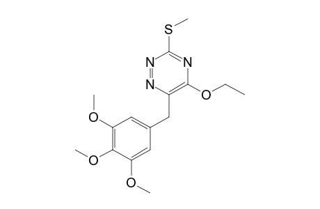 5-ETHOXY-3-(METHYLTHIO)-6-(3,4,5-TRIMETHOXYBENZYL)-as-TRIAZINE