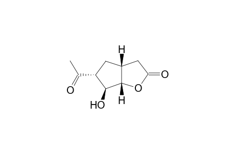 (3aR*,5R*,6S*,6aS*)-5-Acetyl-6-hydroxyhexahydro-2H-cyclopenta[b]furan-2-one