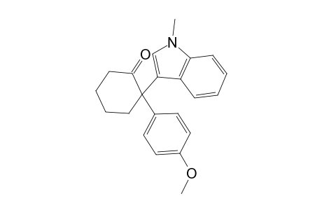 2-(4-Methoxyphenyl)-2-(1-methyl-1H-indol-3-yl)cyclohexanone